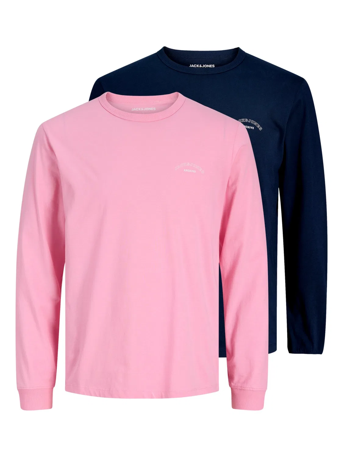 Футболка 'JJCollege' Jack & Jones Junior, Marine Blue/Rose