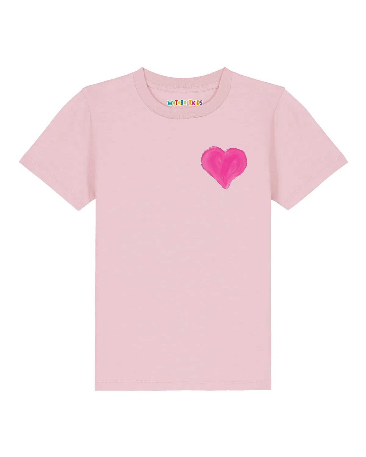 Футболка 'Pink Heart' Watabout.Kids, Pink/Rose