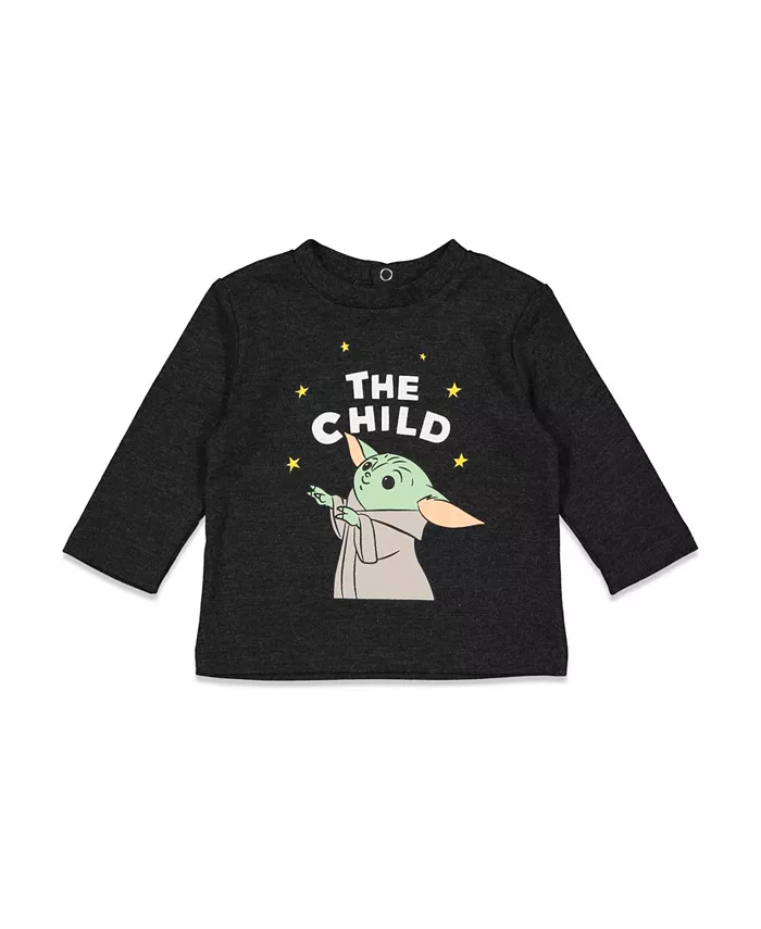 Комплект для мальчиков Baby Boys Yoda: боди, футболка и штаны (4 предмета) Star Wars, мультиколор — фото 2