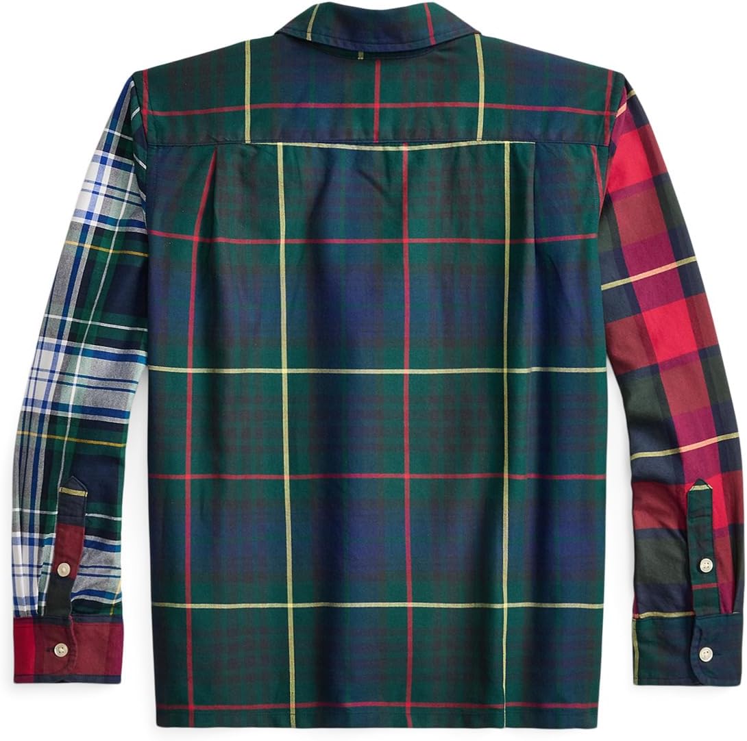 Рубашка Oxford Fun из хлопковой клетчатой ткани Polo Ralph Lauren Kids, Tartan Funshirt — фото 2