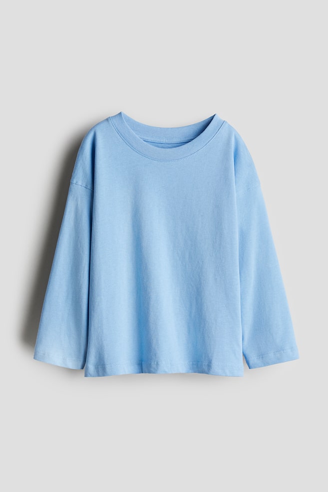 

Рубашка с длинными рукавами H&M, голубой