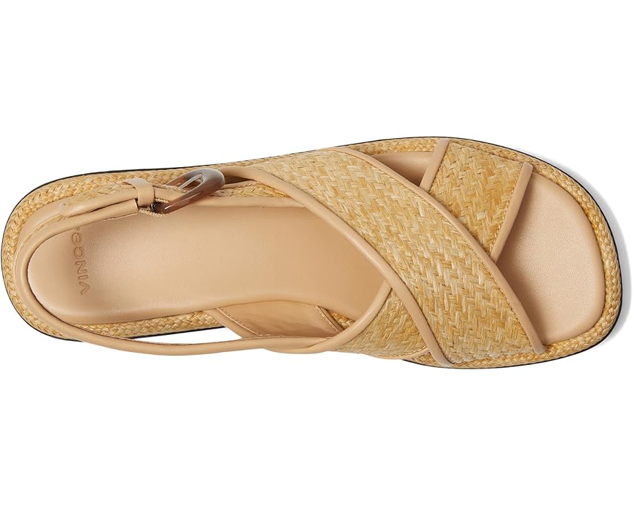 Туфли Vince Helena Raffia Slingback Sandals, цвет Toasted Wheat Raffia — фото 2