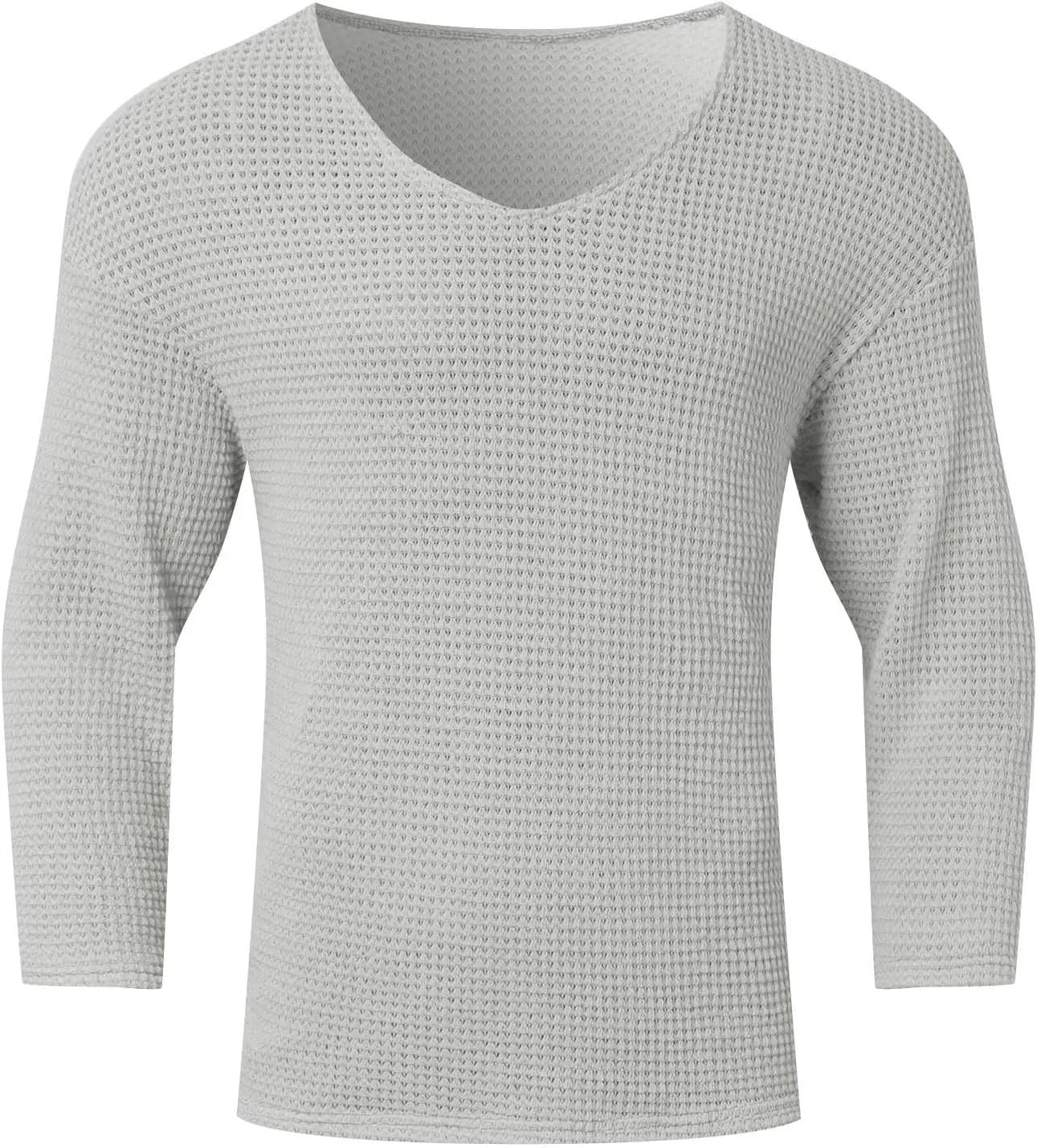 

Мужской вязаный свитер с v-образным вырезом, легкий, классический, однотонный