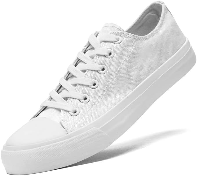 

Кеды Xraehni из холщовой ткани для женщин и мужчин, низкие, на шнурках, модные кроссовки, классические повседневные обувь для прогулок, удобные и дышащие, белый