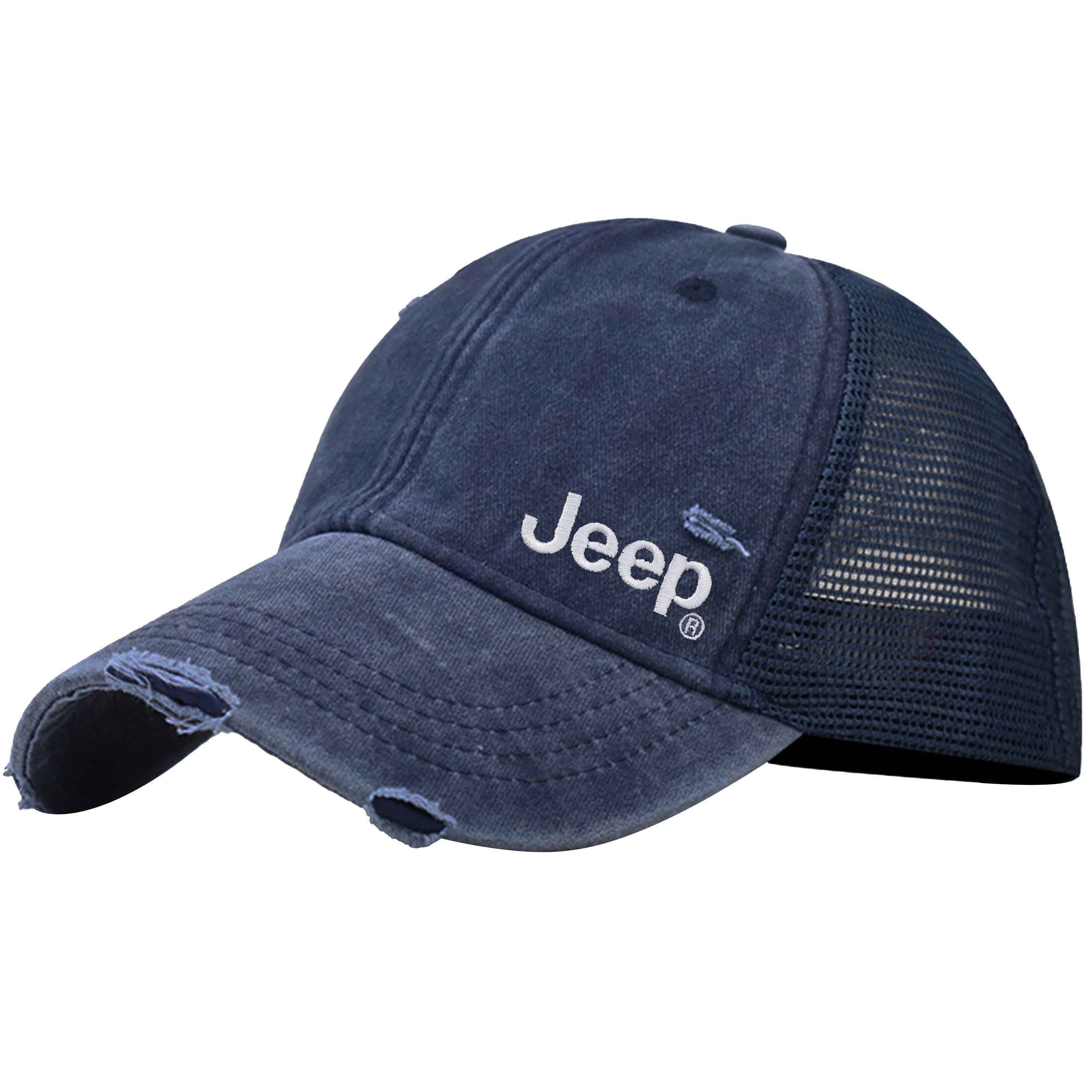 

Хлопковая бейсболка Unisex Jeep, темно-синий