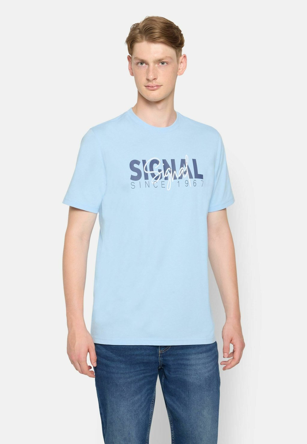 

Футболка с принтом Signal, синий