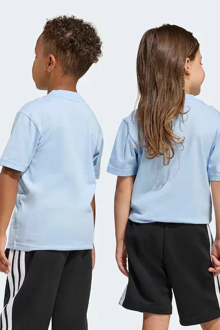 Футболка хлопковая с коротким рукавом Adidas, синий — фото 3
