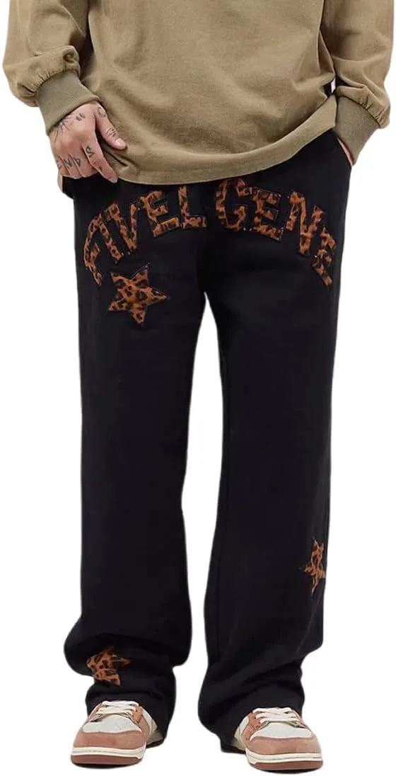 

Джинсы harajuku star leopard с принтом MEOKIM