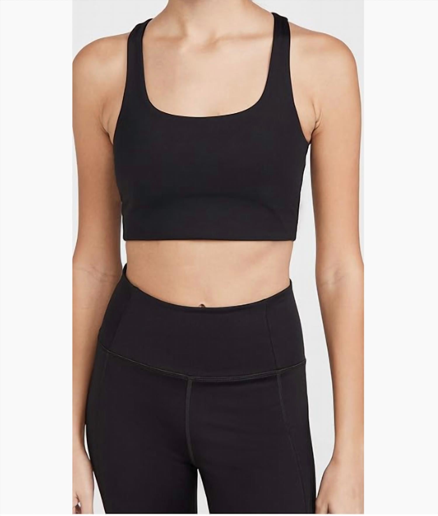 

Спортивный бра Paloma Longline черный Girlfriend Collective