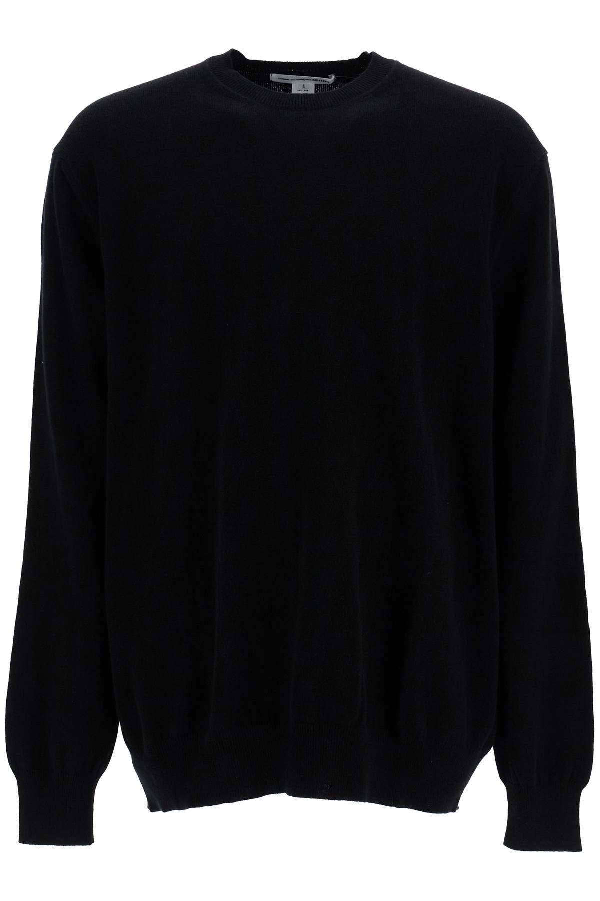

Comme Des Garcons Рубашка Мужской пуловер из шерстяной пряжи Свитер Comme Des Garcons Shirt, черный