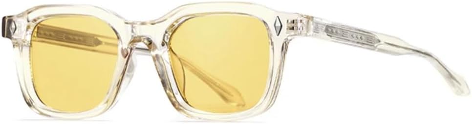 

Мужские солнцезащитные очки в стиле ретро, ​​модные солнцезащитные очки с заклепками, женские солнцезащитные очки с защитой от УФ-излучения UV400, трендовые панк-очки желто-зеленого цвета SZVVBKK, Yellow Yellow