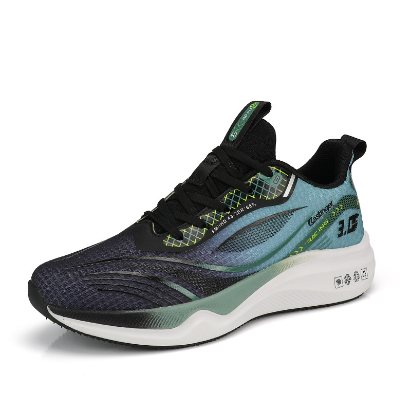 

Амортизирующие, износостойкие, дышащие, низкие кроссовки для бега для мужчин Kastinger, Black Green