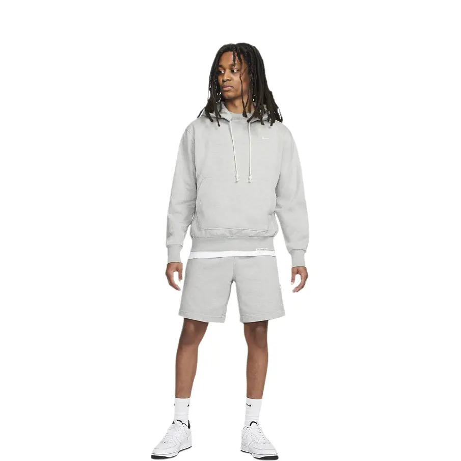 

Стандартный баскетбольный свитер с капюшоном Dri-Fit Nike, серый