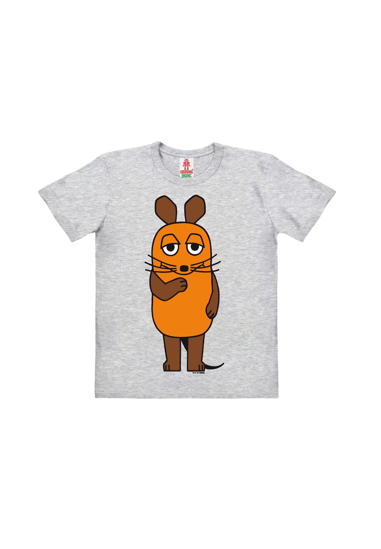 

Футболка Organic Kids Шоу с Мышкой - Мышь LOGOSHIRT, цвет Grey Melange