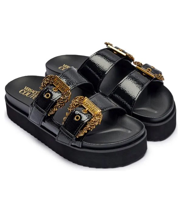 Тапочки Аризона Versace Jeans Couture, черный — фото 3
