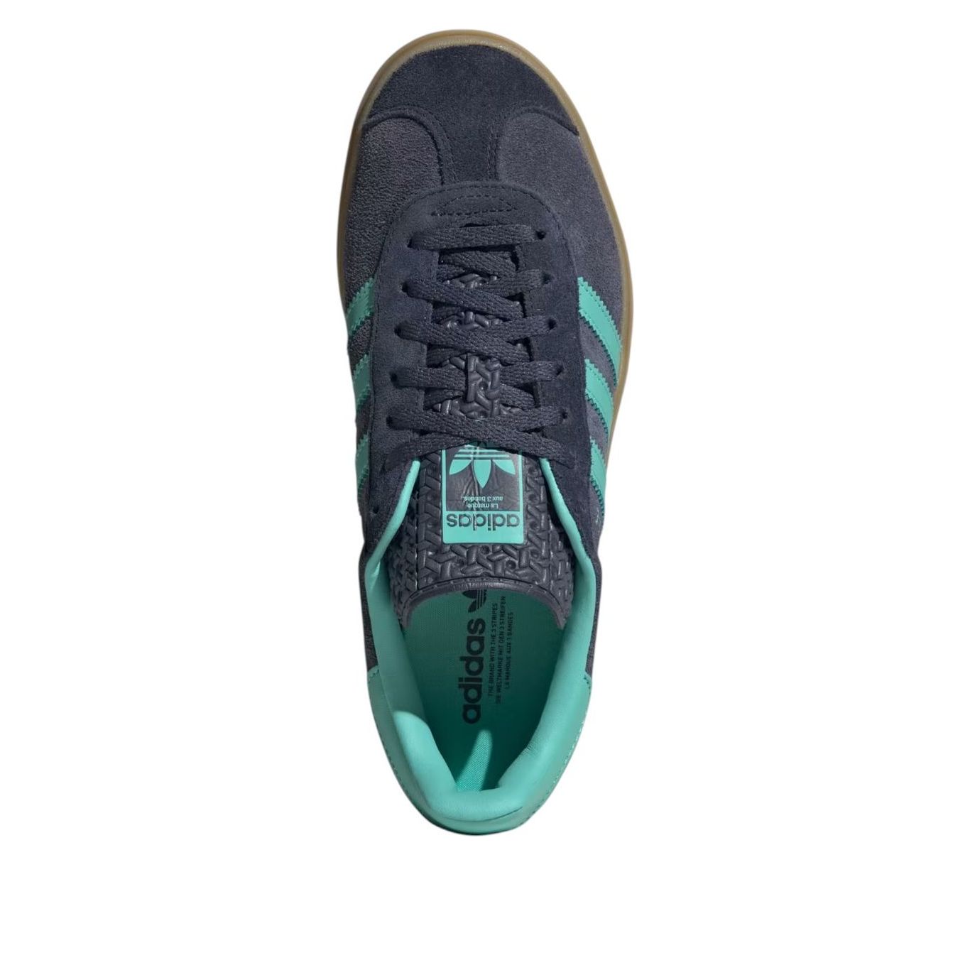 Кроссовки (WMNS) adidas Gazelle Bold 'Shadow Navy Acid Mint' — фото 3