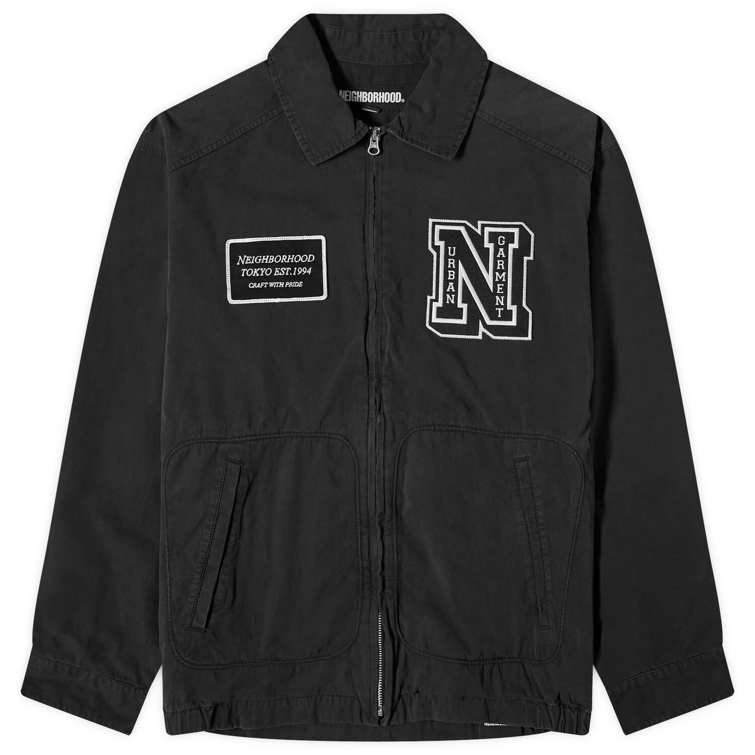 

Куртка Neighborhood Washed Zip Patch Work, черный