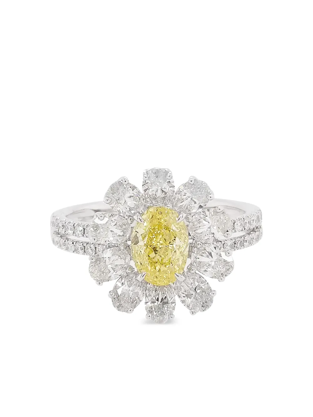 

Платиновое кольцо с бриллиантами HYT Jewelry, серебяный