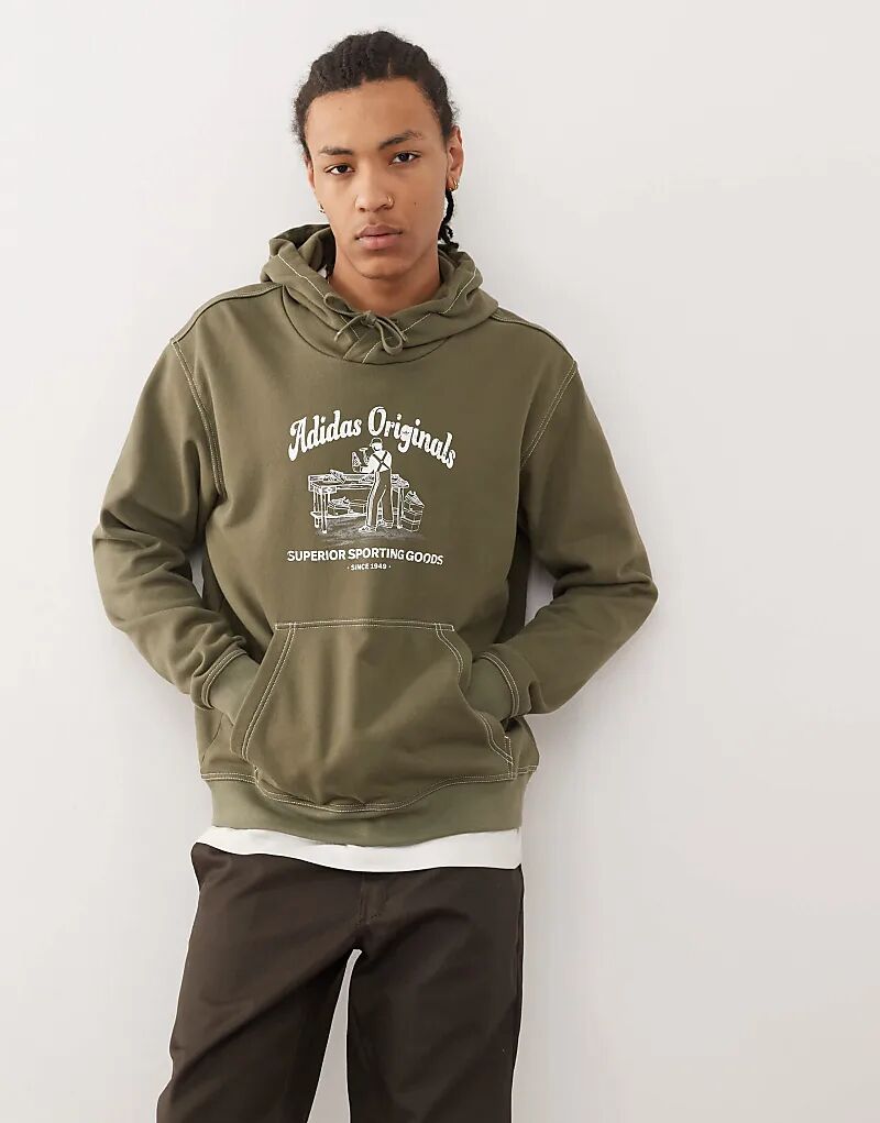 

Толстовка Wabash Hoodie зеленого цвета adidas Originals