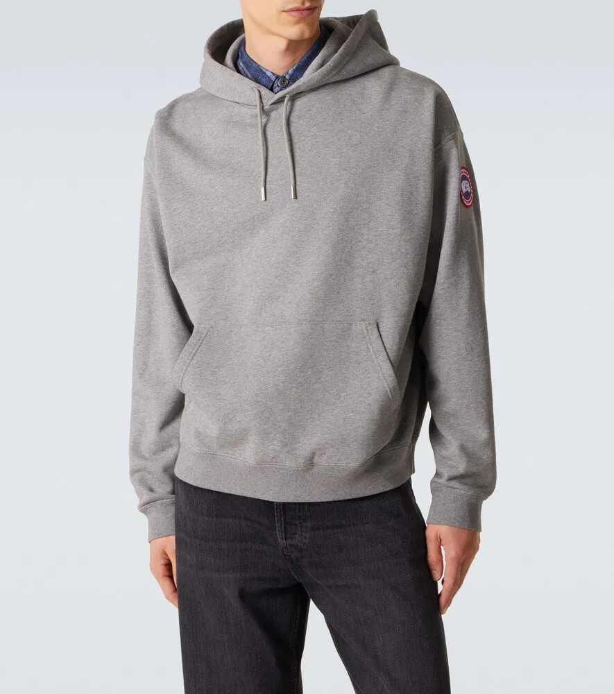 Худи из хлопковой махровой ткани Rove Canada Goose, серый — фото 3