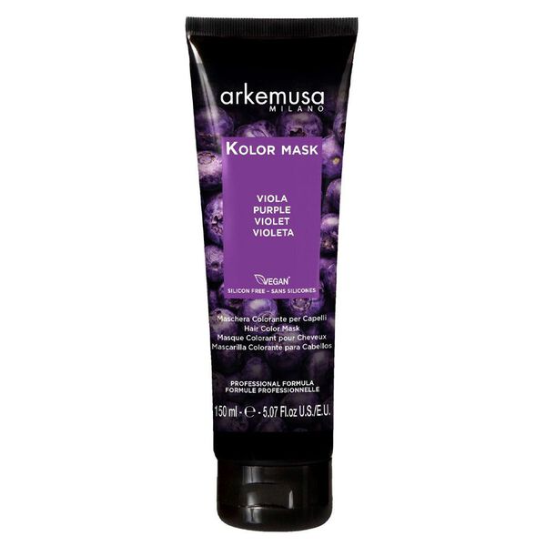 

Фиолетовая маска для окрашивания волос, 150 мл Arkemusa Kolor mask, цвет purple