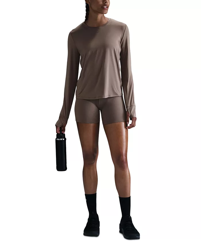 

Женская футболка с длинным рукавом One Classic Dri-FIT Nike, коричневый