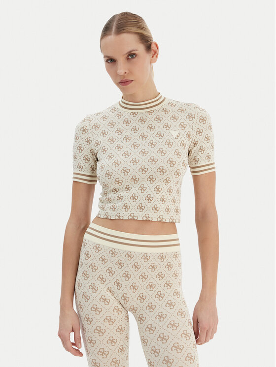 

Футболка slim fit V5BP07 K2000 Guess, бежевый