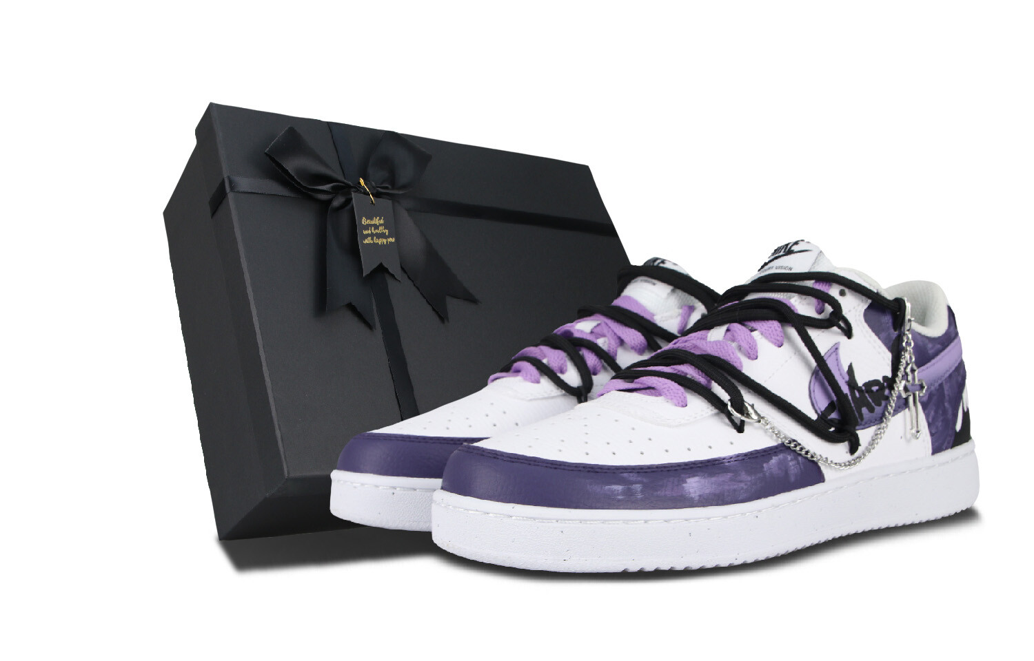 

Мужские кроссовки для скейтбординга Nike Court Vision 1, Purple