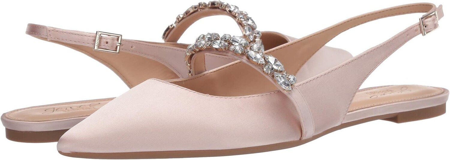 

Балетки Bambi Jewel Badgley Mischka, цвет Champagne