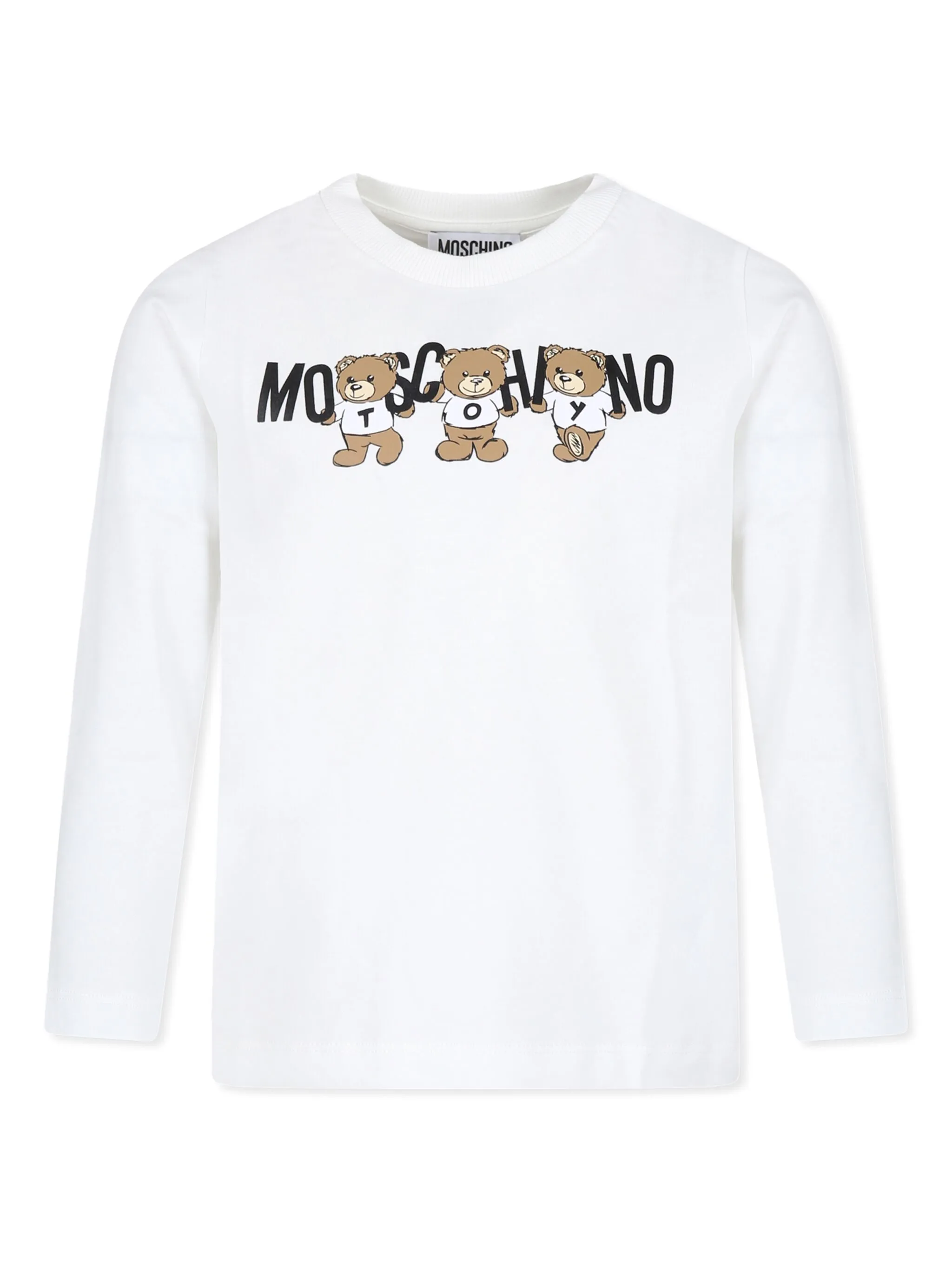 

Футболка с логотипом Moschino Kids, белый