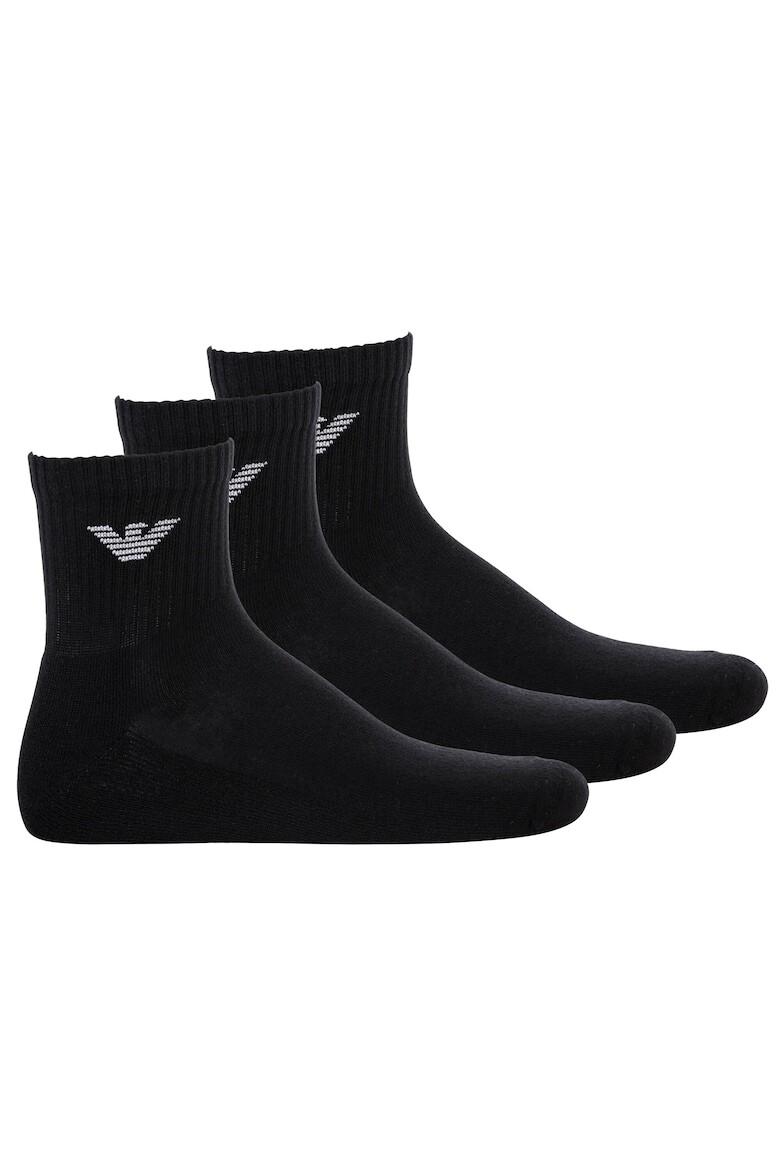 

Короткие носки с логотипом, 3 пары Emporio Armani, черный