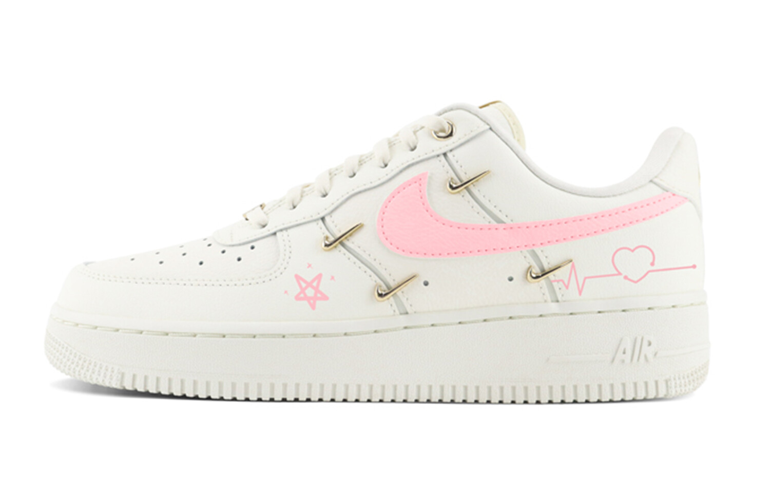 

Кроссовки Nike Air Force 1 Skateboarding Shoes Women's Low-top White/pink, розовый