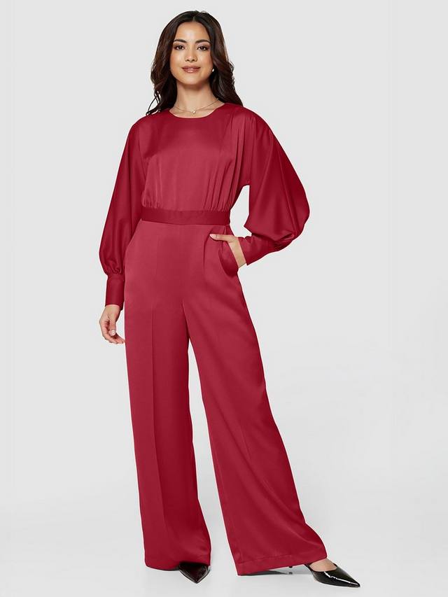 

Сшитые на заказ широкие брюки Closet London, красный