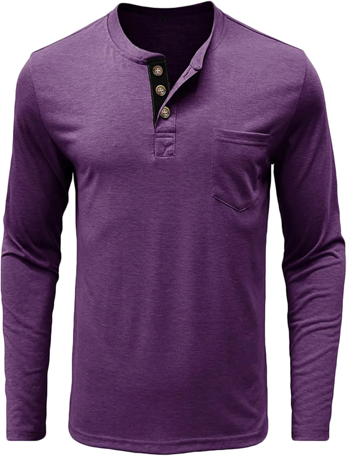 

Мужская хлопковая рубашка-поло с длинным рукавом и карманом