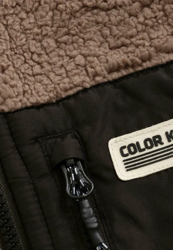 Жилет из флиса в стиле «тедди» Color Kids, Fossil — фото 3