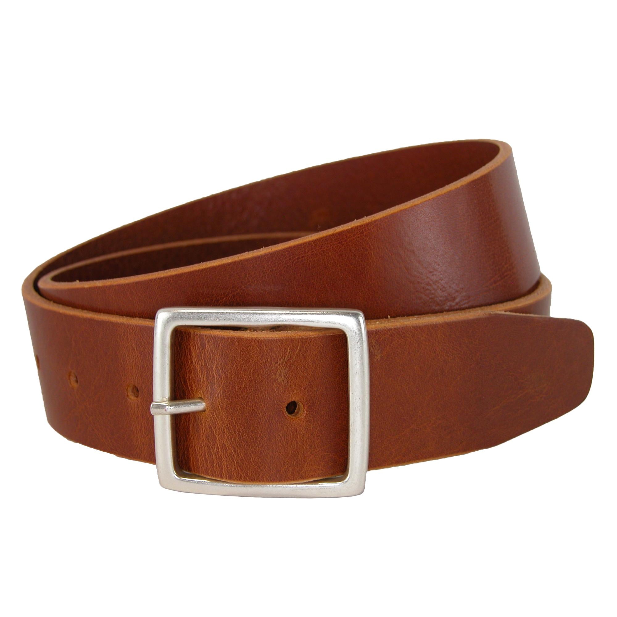 

Ремень кожаный джинсовый Douglas NoHo Center Bar Pull Up Casual CrookhornDavis, цвет tan
