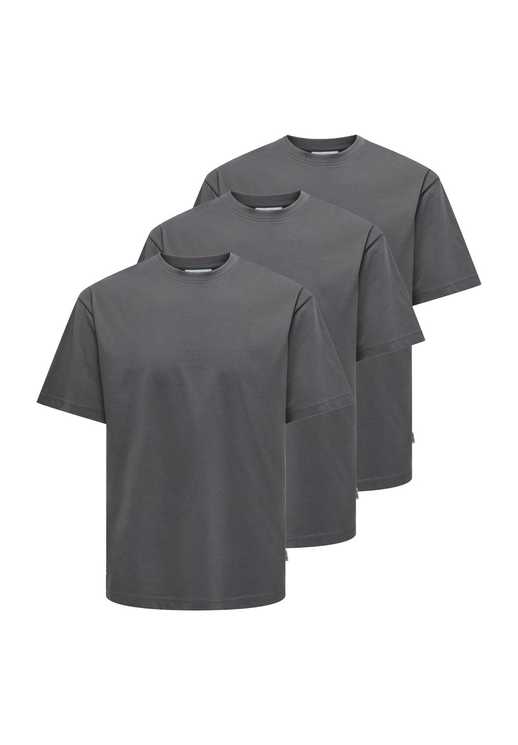 

Базовая футболка 3ER PACK FRED Only & Sons, темно-серый