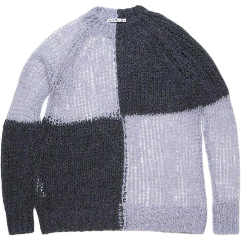 

Свитер с цветными блоками Acne Studios, фиолетовый