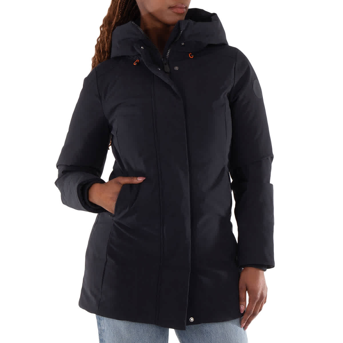 

Куртка с капюшоном на шнурке и длинными рукавами Save The Duck, размер бренда 0 (размер XS), черный