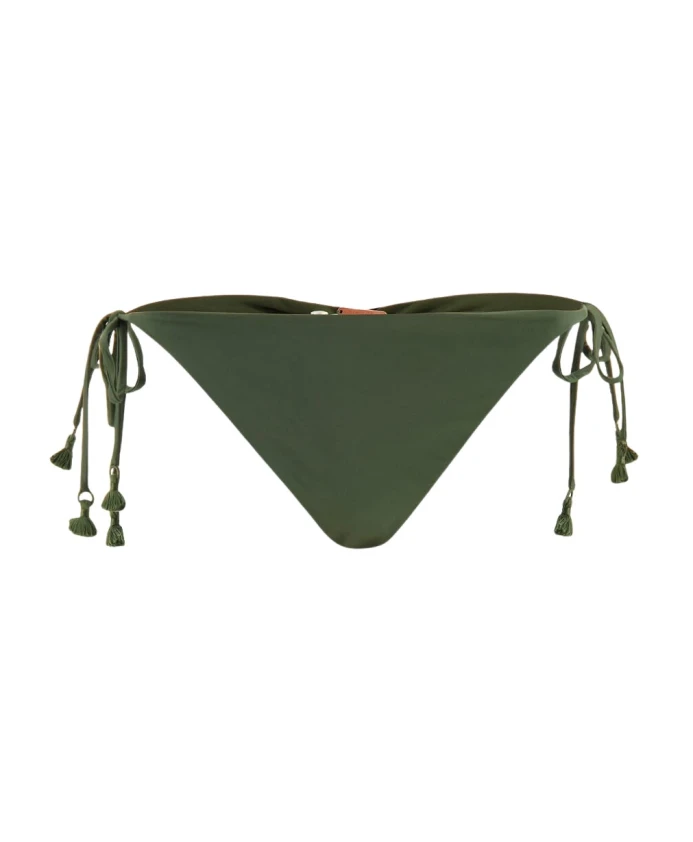 

Богемные трусики от бикини цвета хаки Johanna Ortiz, зеленый