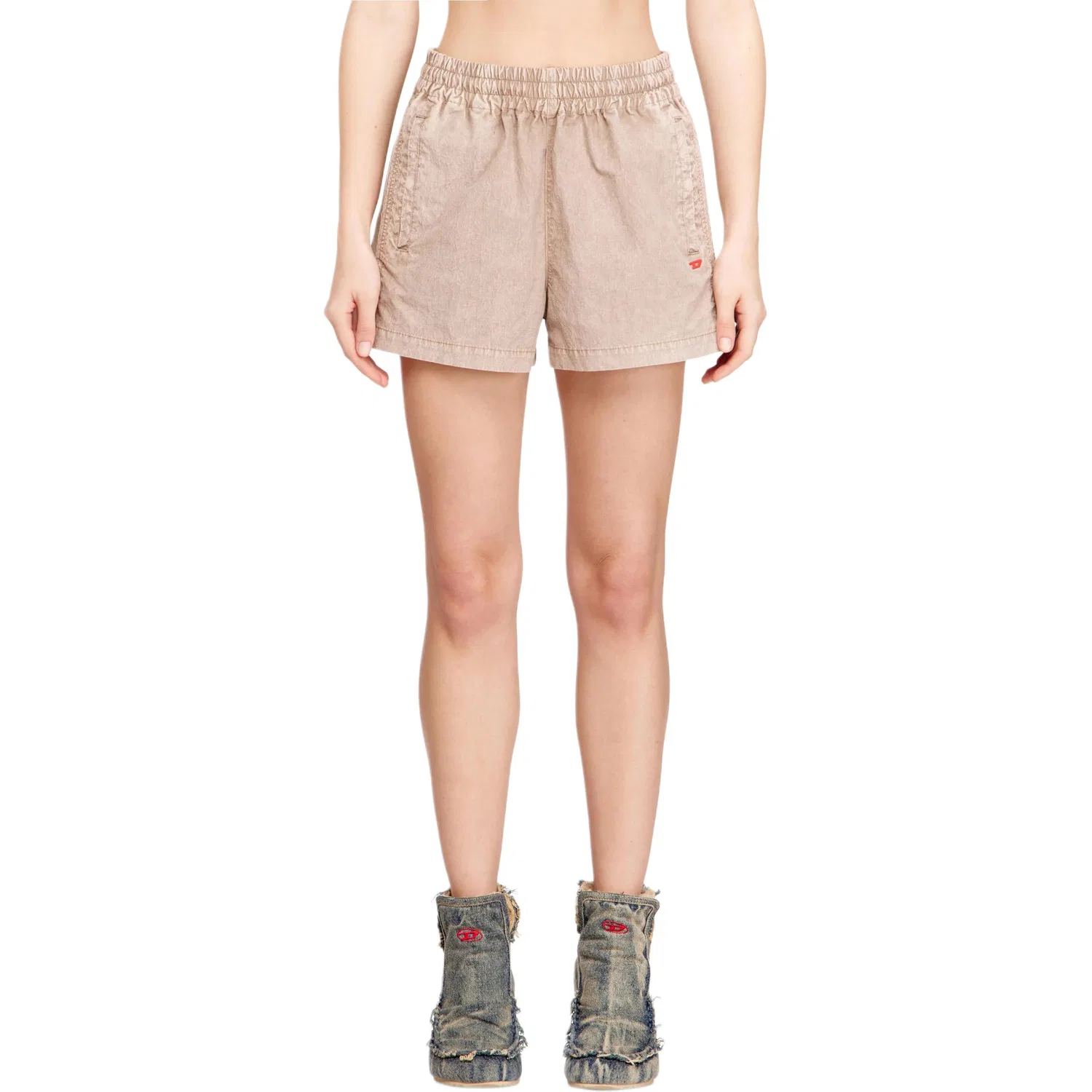 Шорты S-Unny Oval D Logo DIESEL, Beige