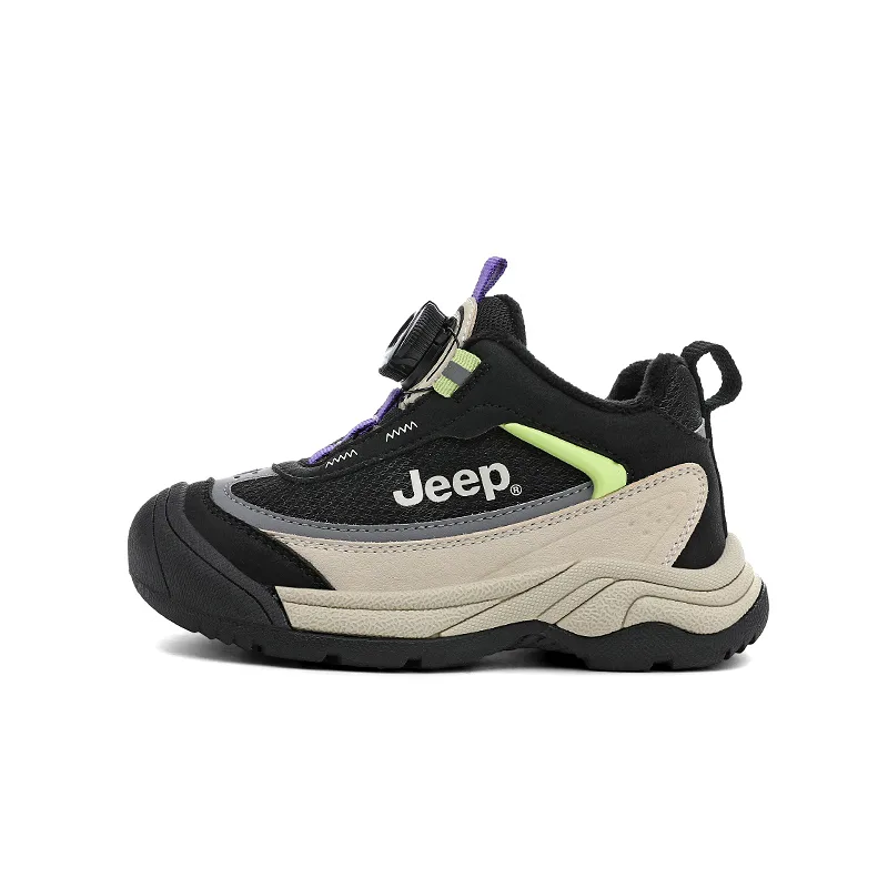 Детские кроссовки mid top для бега Jeep, Cherry Blossom Pink/Tide Evening Blue[Thickened and Fleece-Lined-Warm Lock Temperature] — фото 3