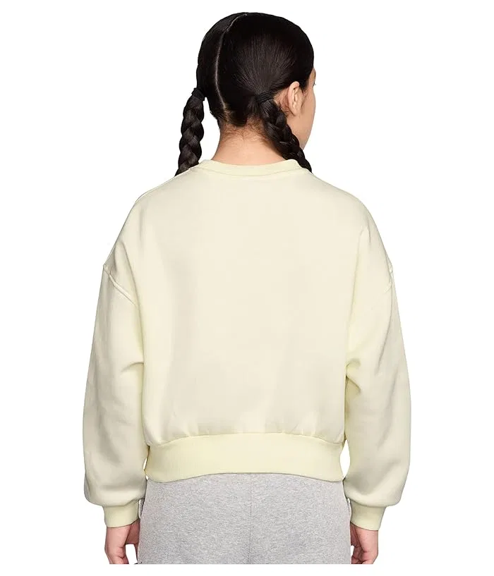 Кофта флисовая свободного кроя Sportswear Club Nike Kids, Soft Pearl — фото 2