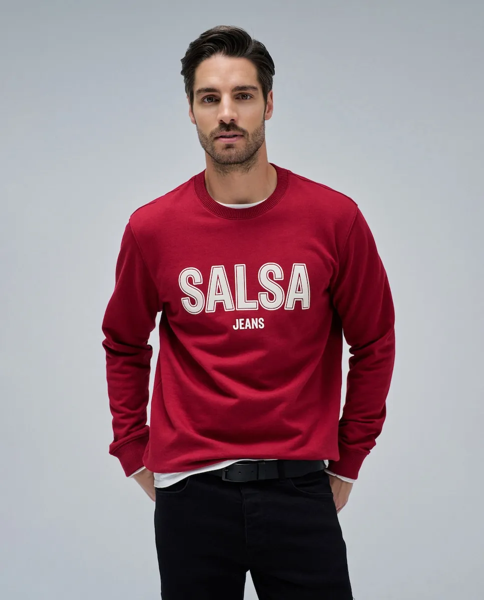

Мужская толстовка с логотипом Salsa Jeans, красный