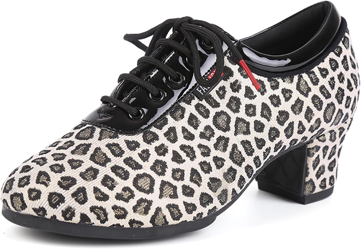 

Танцевальные туфли SWDZM для мужчин и женщин для бальных танцев с шнуровкой, современные латинские, для сальсы, для выступлений и репетиций, черный