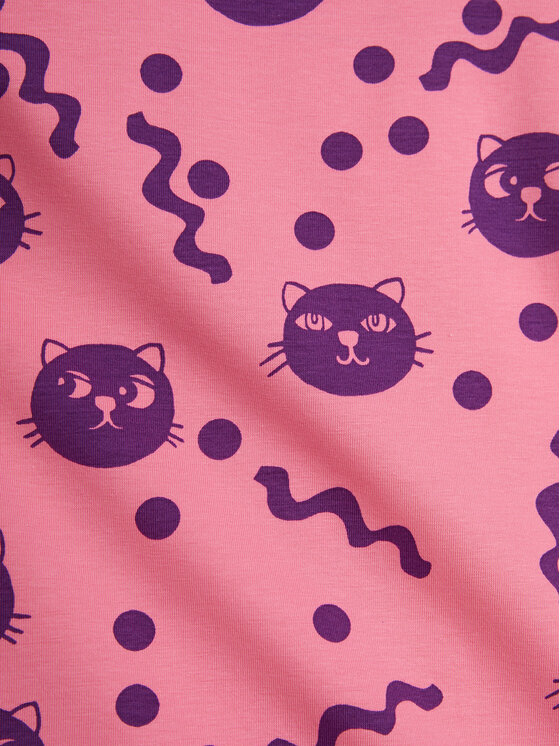 Облегающие леггинсы Squiggly Cats 2513011728 Mini Rodini, розовый — фото 3