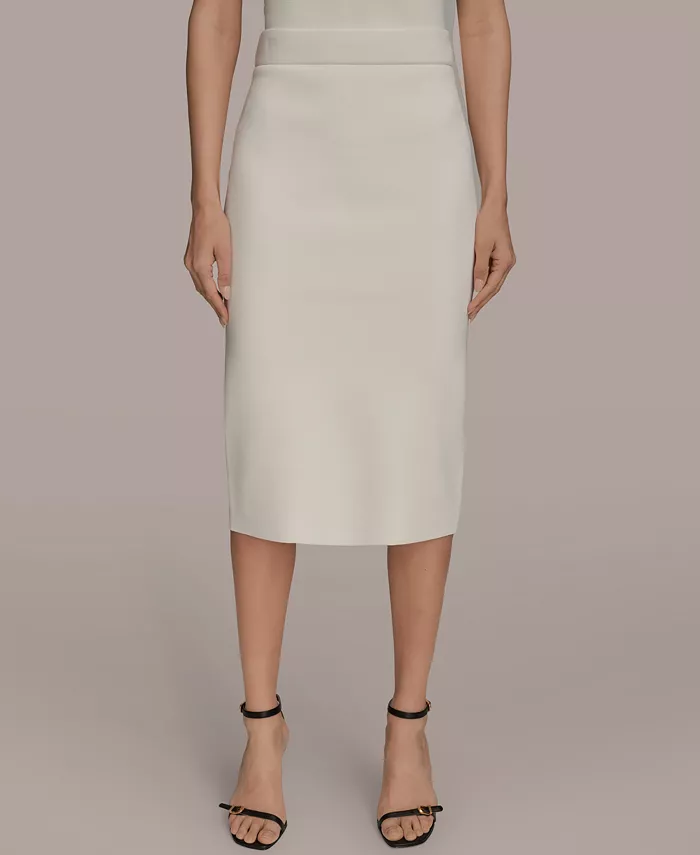 

Женская юбка-карандаш из трикотажного свитера Donna Karan New York, коричневый/бежевый