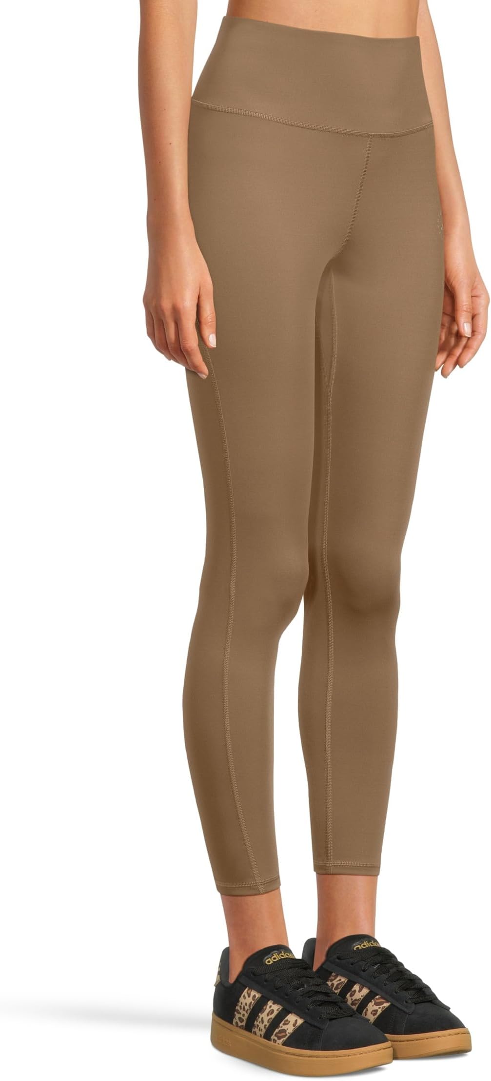 Брюки adidas by Stella McCartney Yoga 7/8 Leggings JW2001, цвет Brown Moss — фото 2