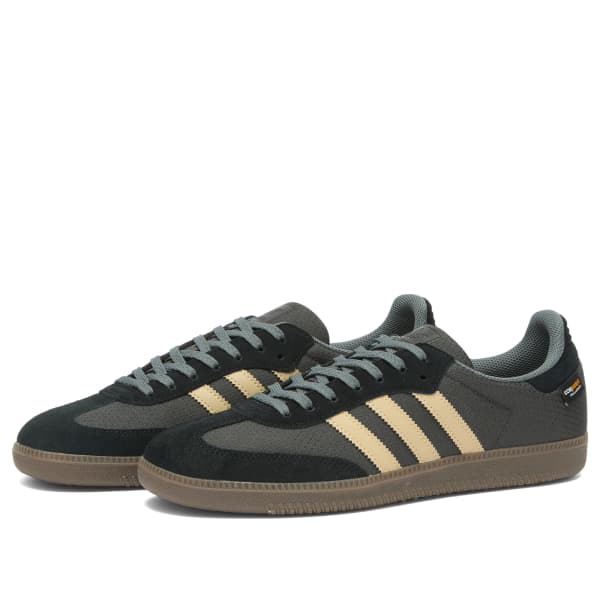 Самба ог кроссовки Adidas, utility черный, stone хаки & core черный — фото 2