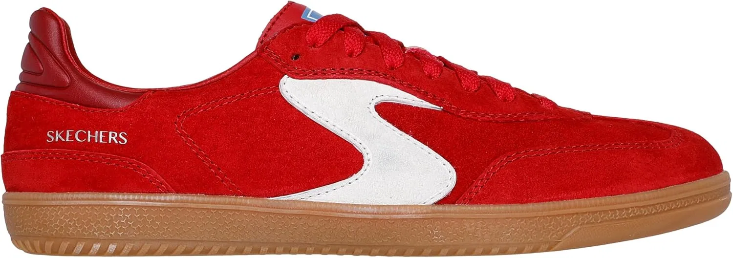 Женские кроссовки Skechers Hotshot Varsity Crew Trainers, Red Excursion Plain Getaway Solids
